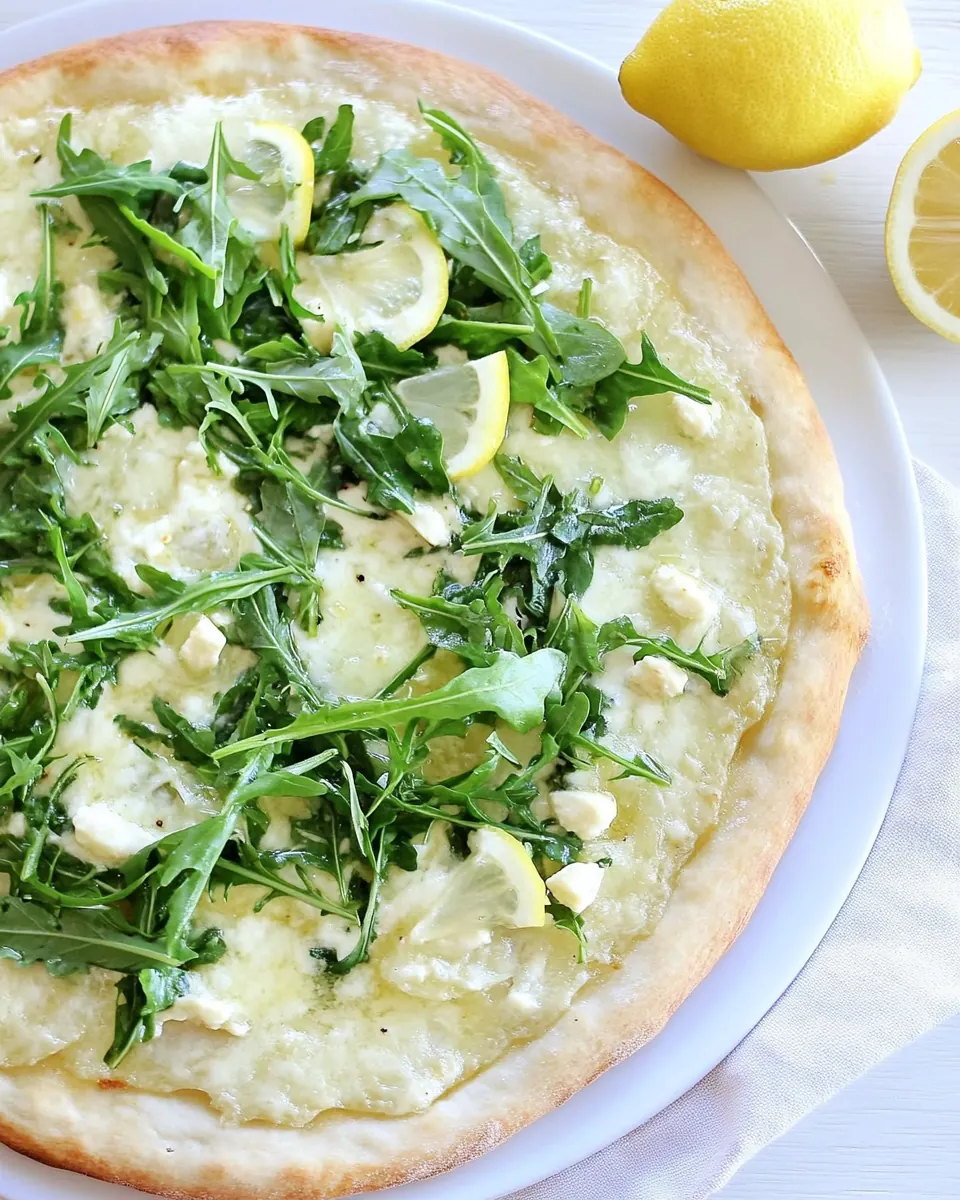 Lemon Arugula Pizza