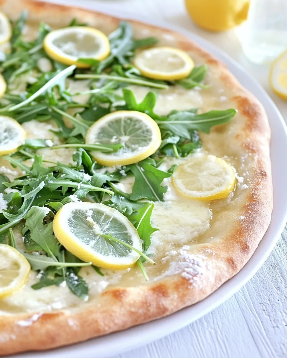 Lemon Arugula Pizza