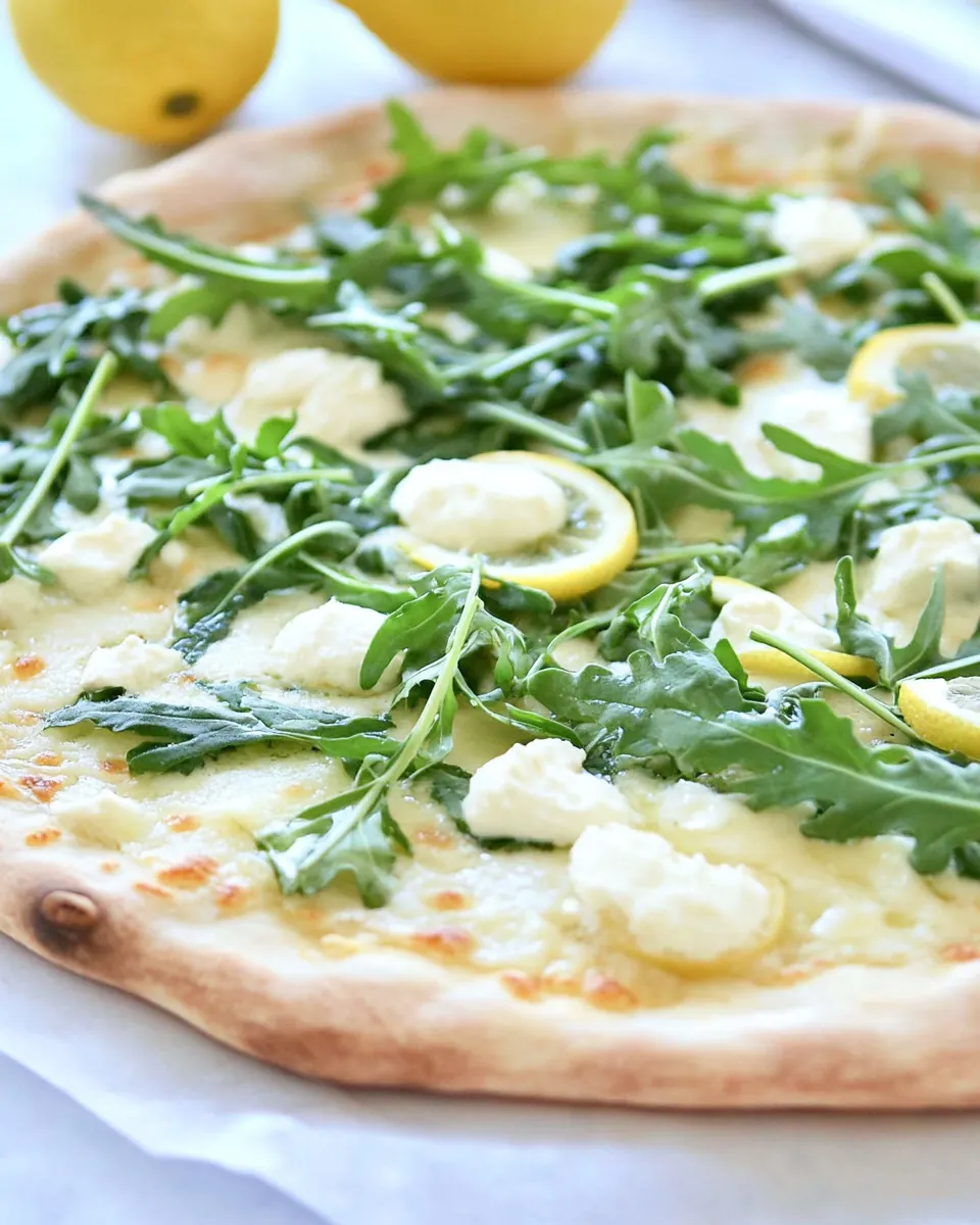 Lemon Arugula Pizza