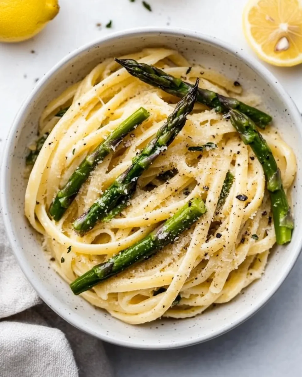 Lemon Asparagus Pasta