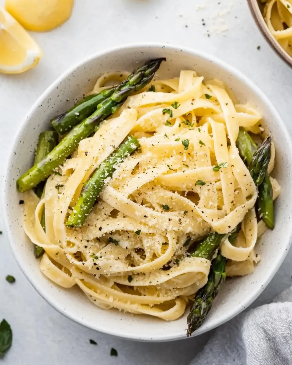 Lemon Asparagus Pasta