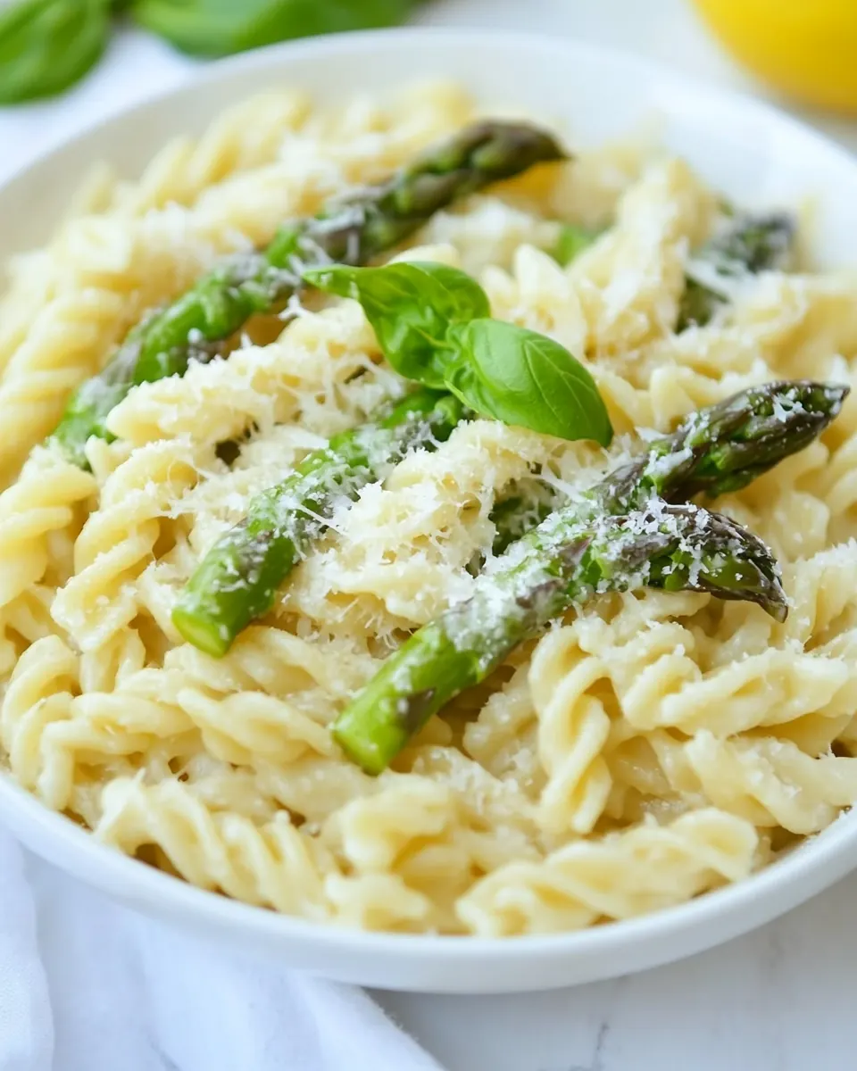 Lemon Asparagus Pasta