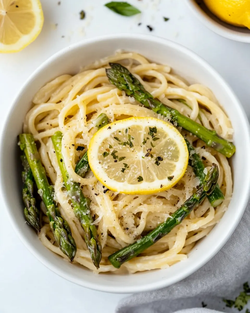 Lemon Asparagus Pasta