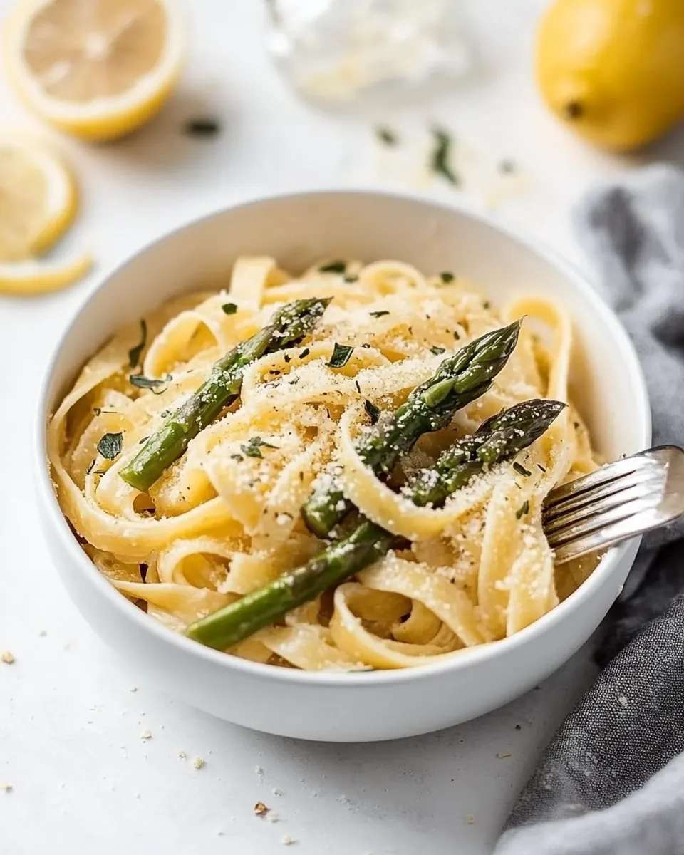 Lemon Asparagus Pasta