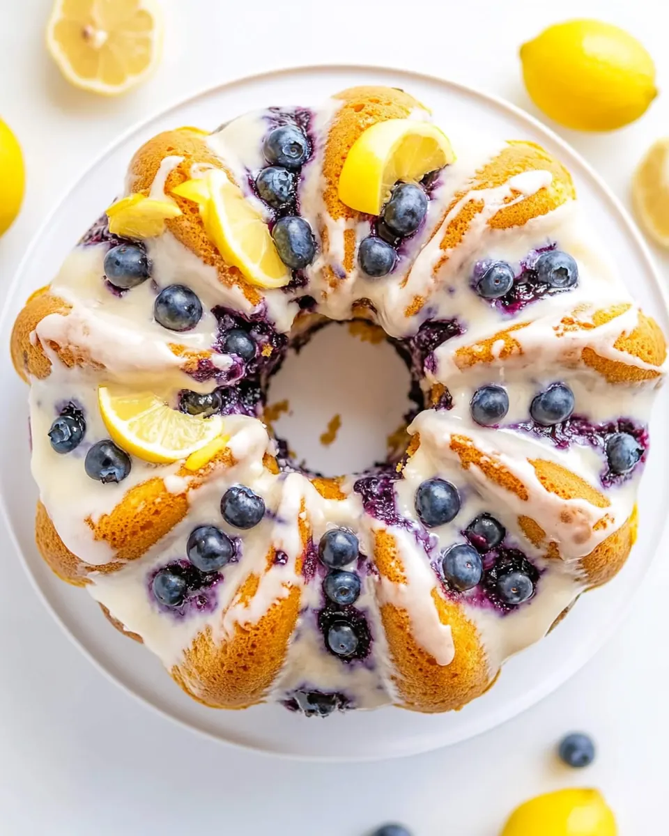 Lemon Blueberry Bundt Cake