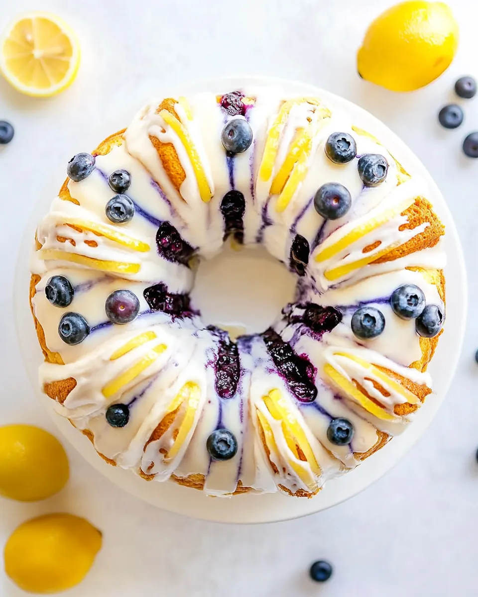 Lemon Blueberry Bundt Cake