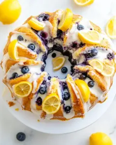 Lemon Blueberry Bundt Cake