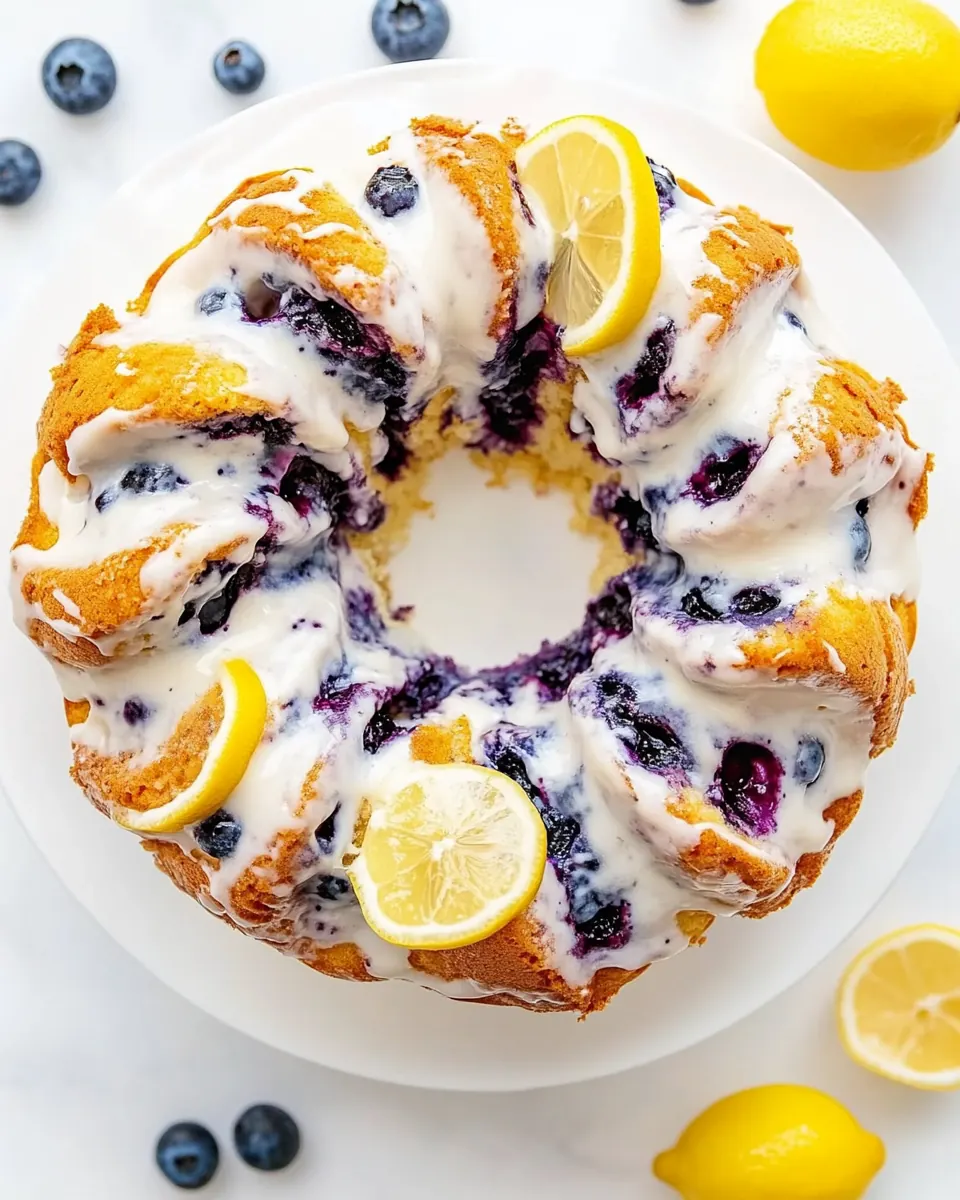 Lemon Blueberry Bundt Cake