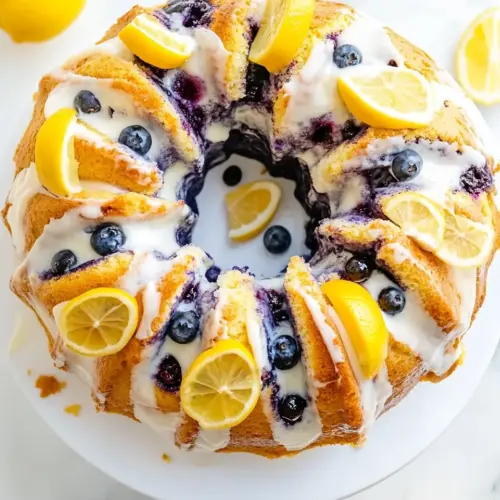 Lemon Blueberry Bundt Cake