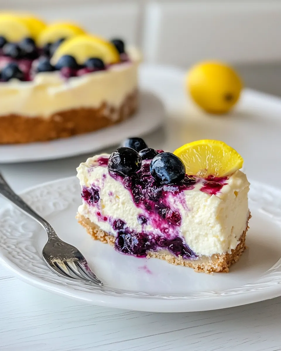 Lemon Blueberry Cheesecake