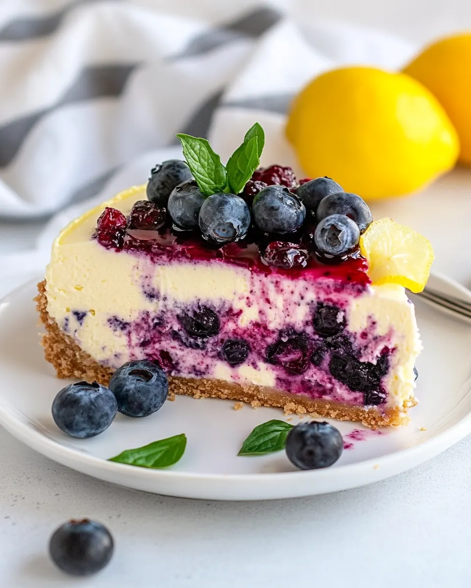 Lemon Blueberry Cheesecake