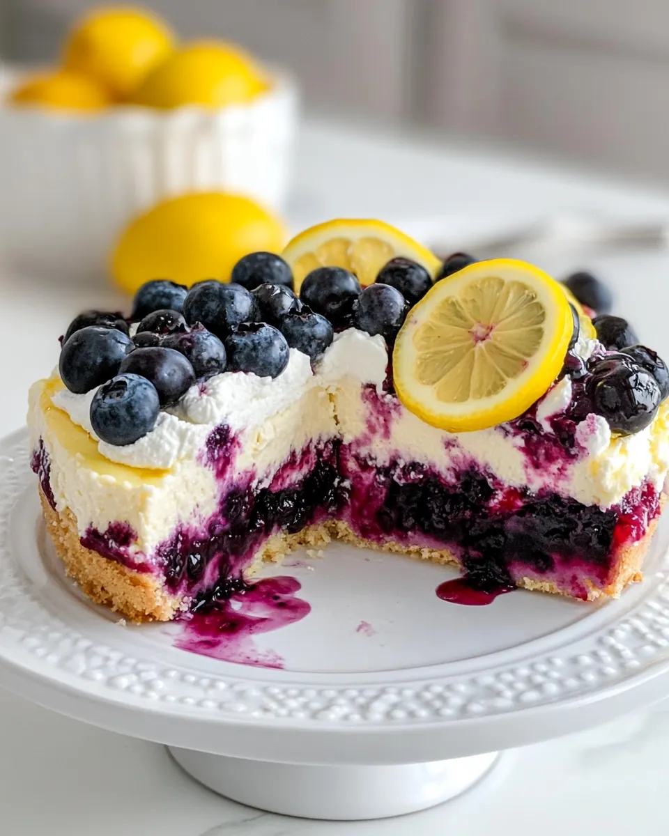 Lemon Blueberry Cheesecake