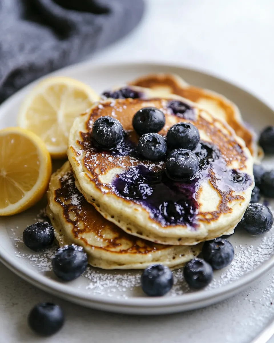 Lemon Blueberry Pancakes
