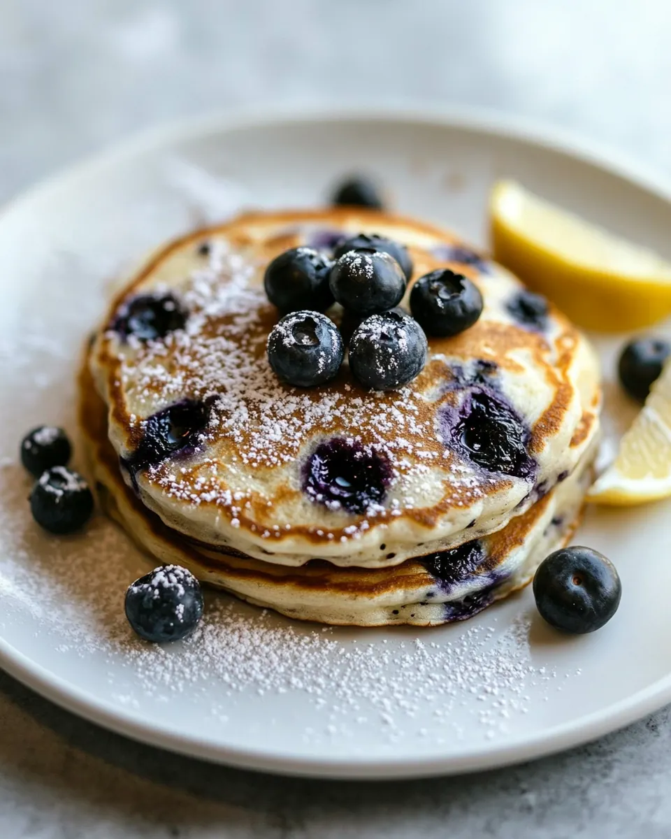 Lemon Blueberry Pancakes