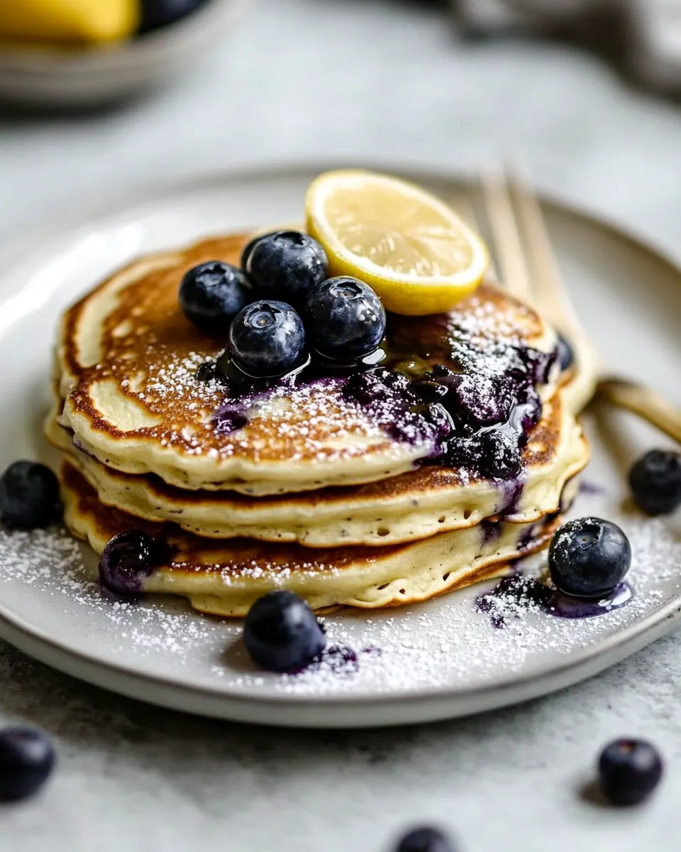 Lemon Blueberry Pancakes