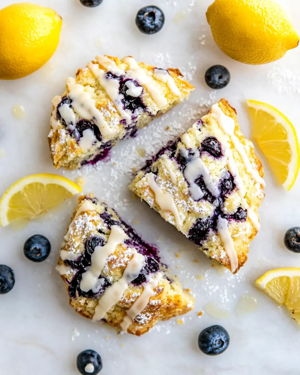 Lemon Blueberry Scones