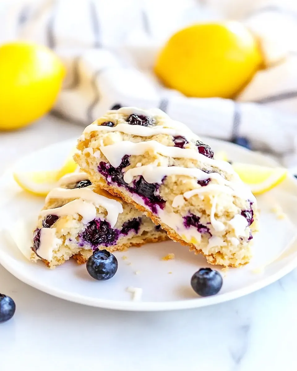 Lemon Blueberry Scones