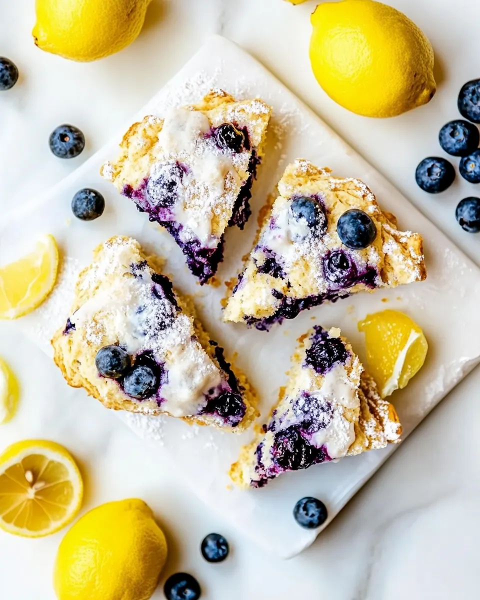 Lemon Blueberry Scones