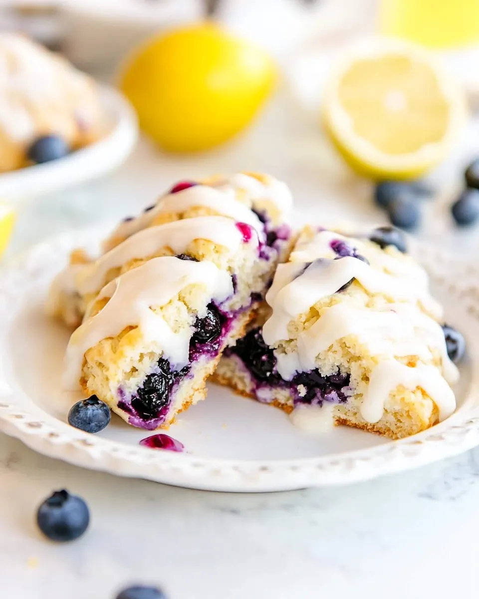 Lemon Blueberry Scones