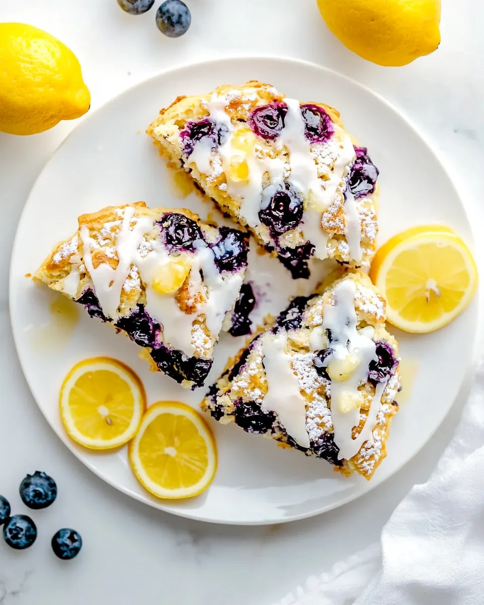 Lemon Blueberry Scones