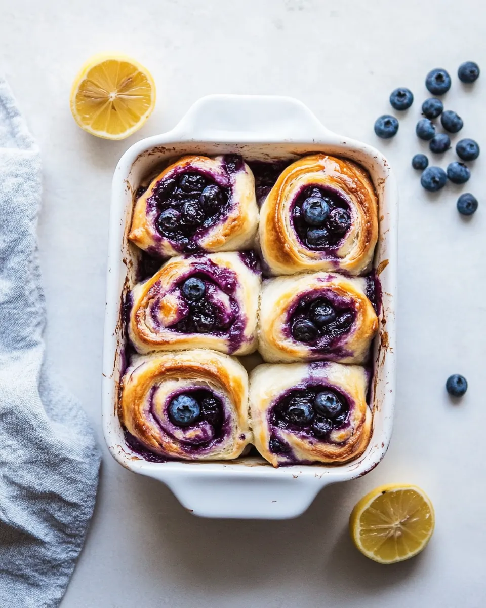 Lemon Blueberry Sweet Rolls