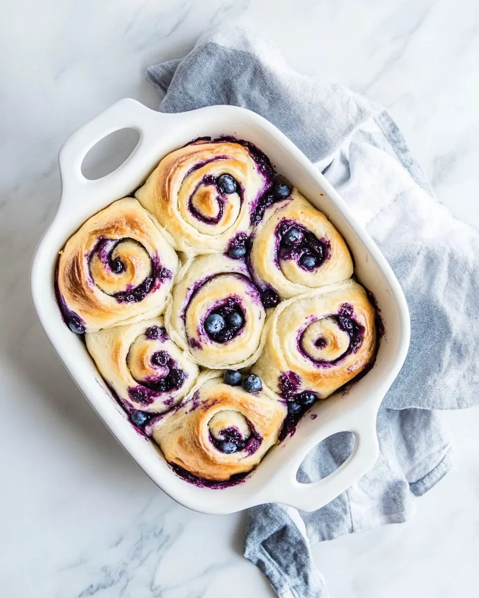 Lemon Blueberry Sweet Rolls