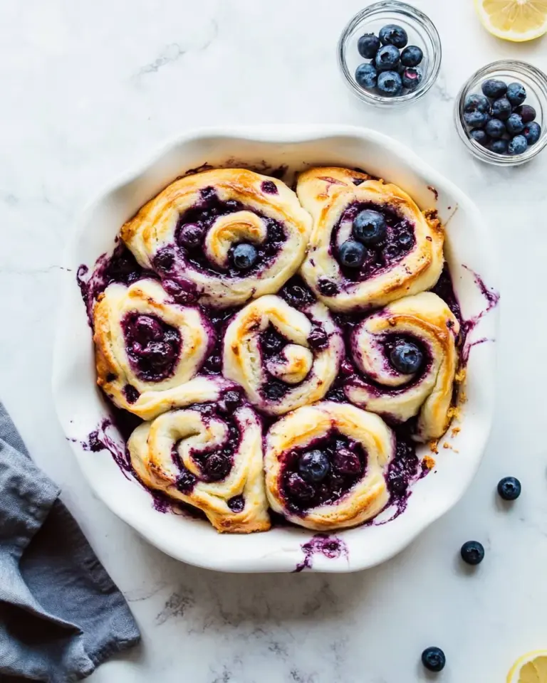 Lemon Blueberry Sweet Rolls