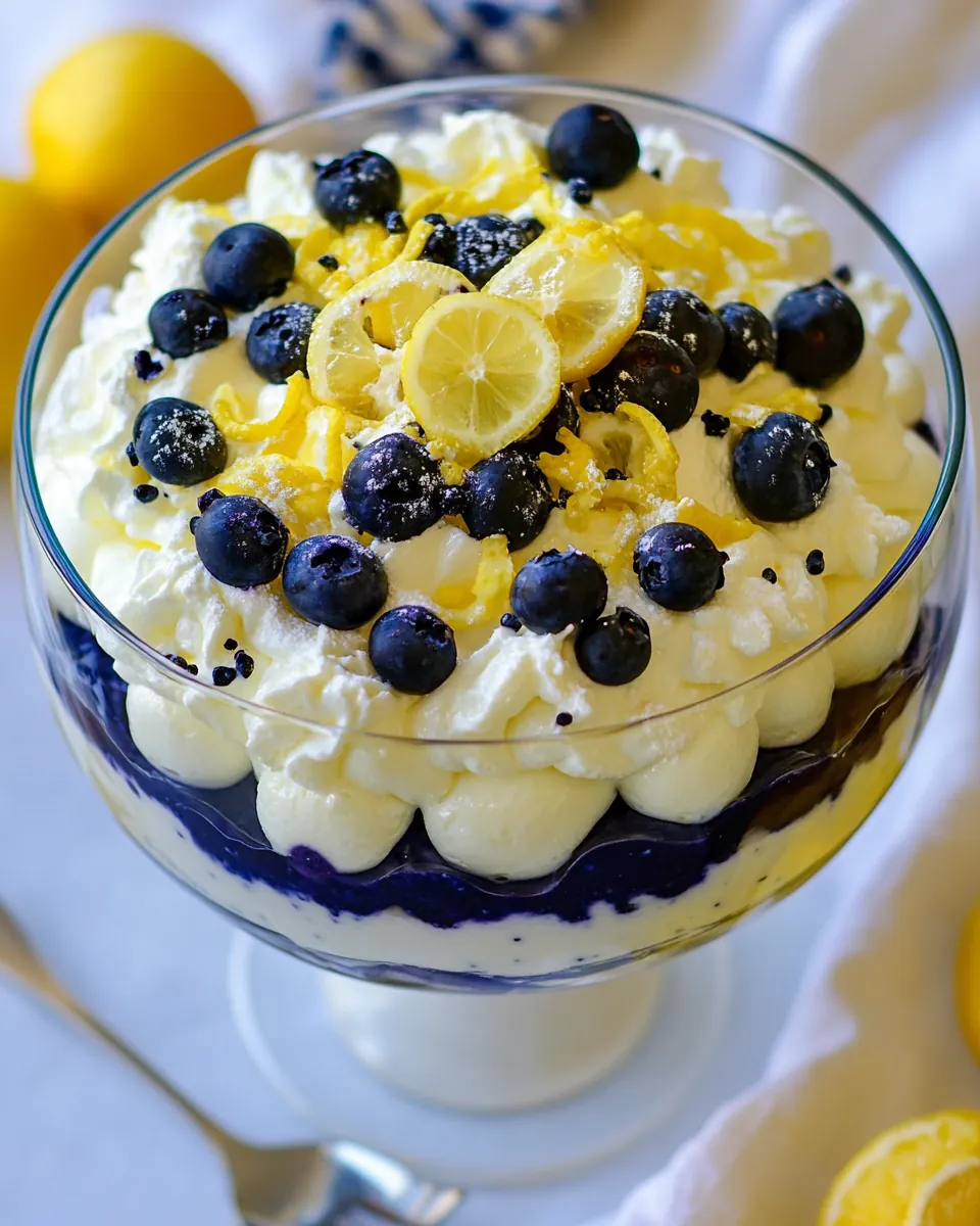 Lemon Blueberry Trifle
