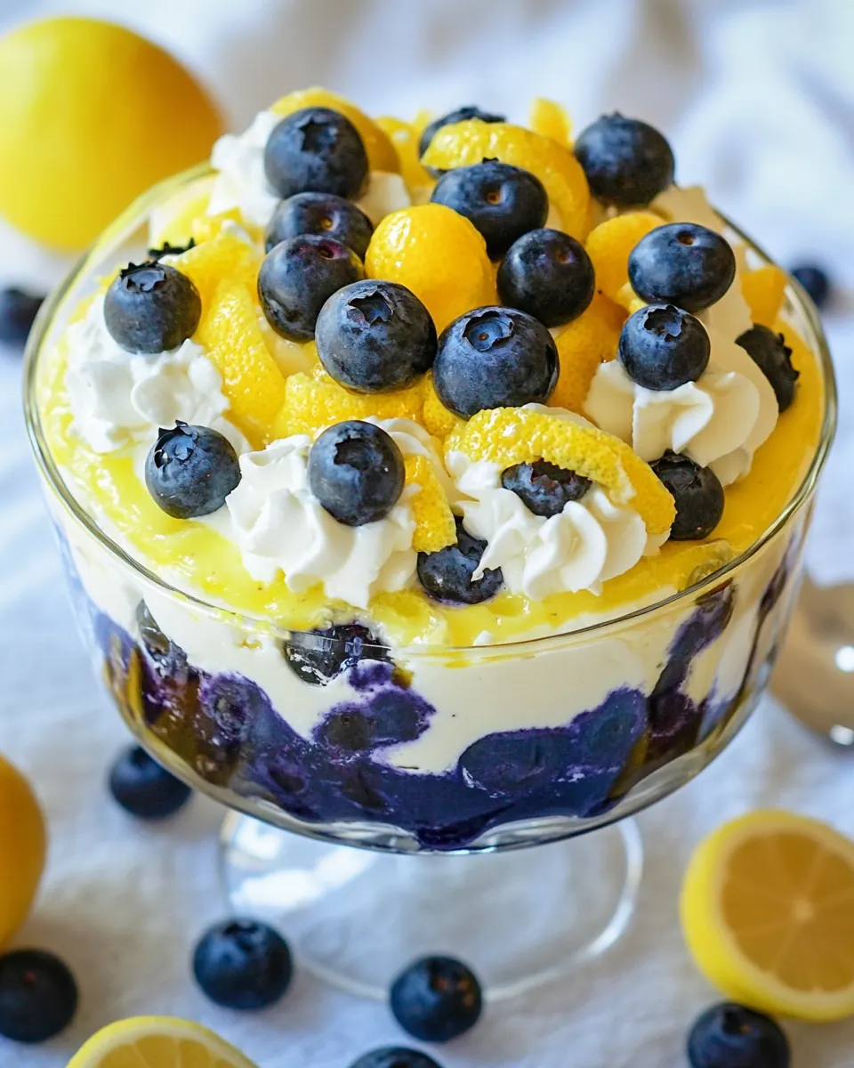 Lemon Blueberry Trifle