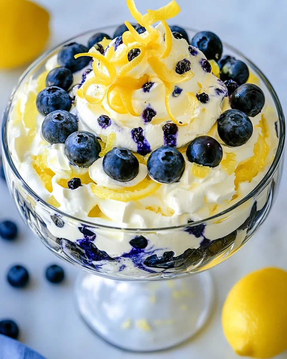 Lemon Blueberry Trifle