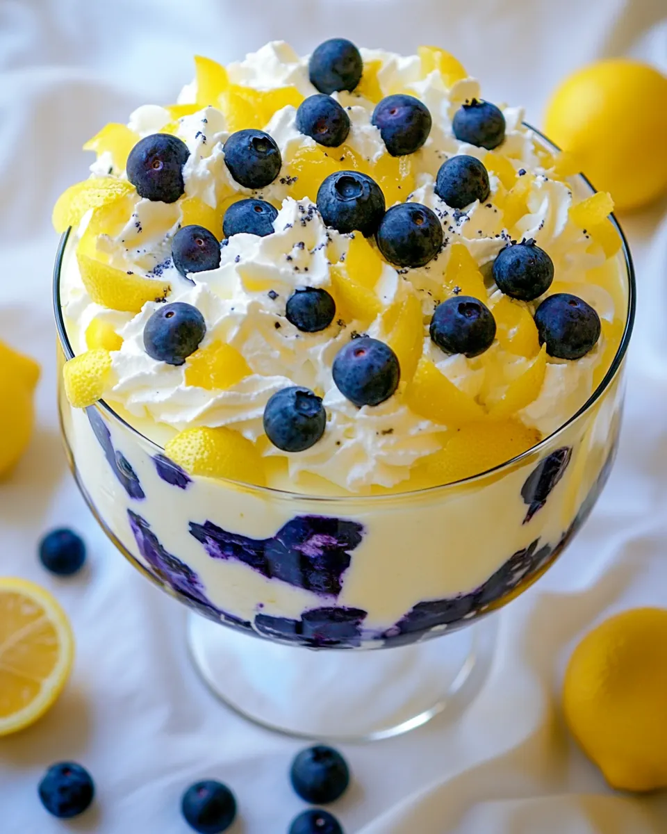 Lemon Blueberry Trifle