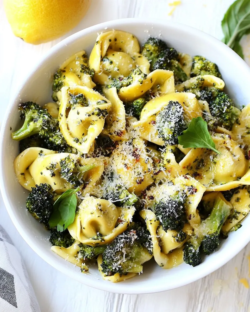 Lemon Broccoli Tortellini