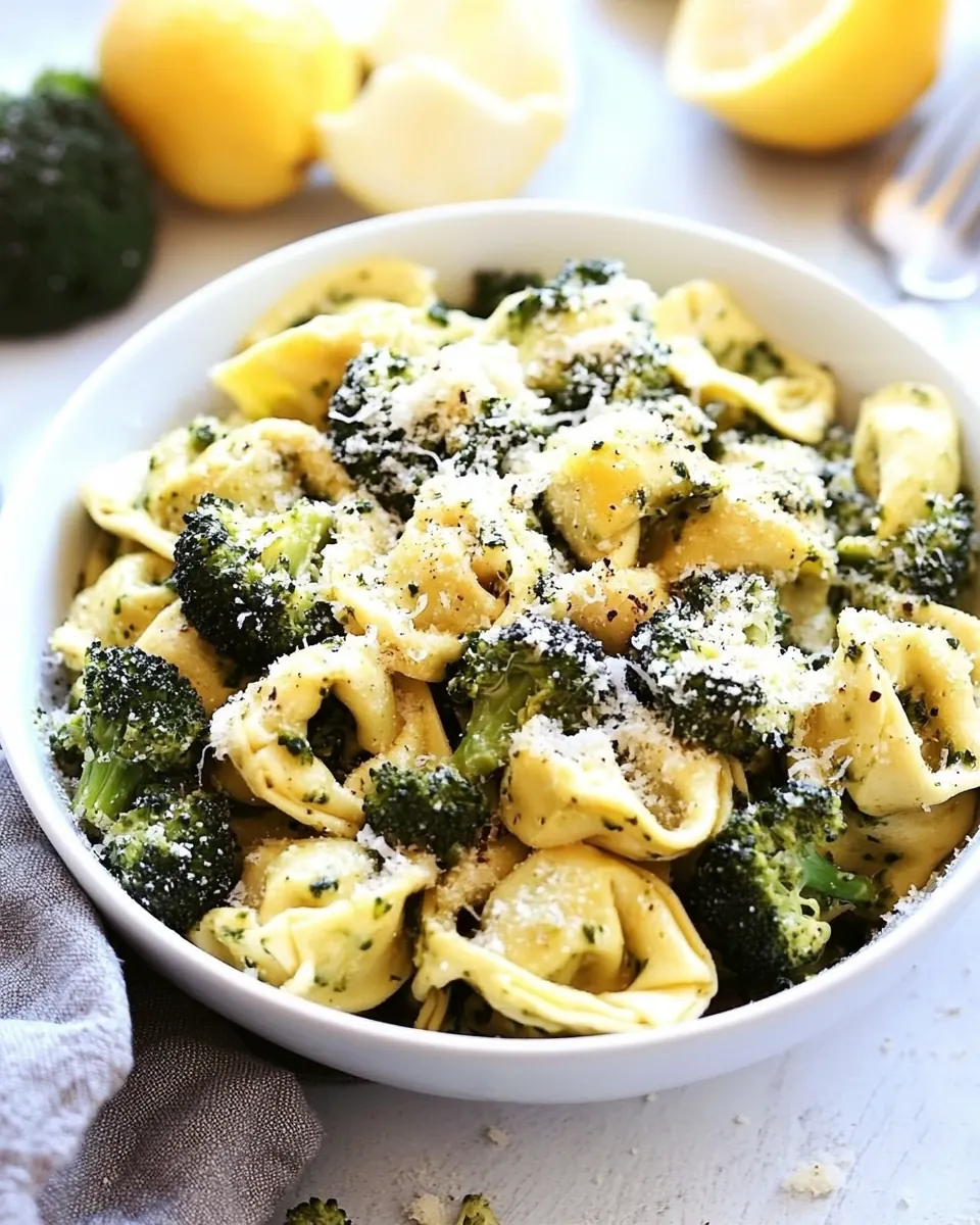 Lemon Broccoli Tortellini