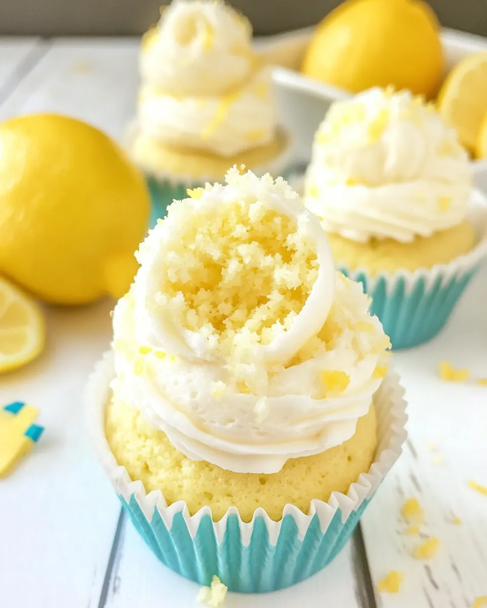 Lemon Burst Cupcakes