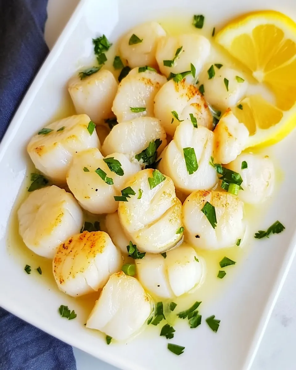 Lemon Butter Sauteed Scallops
