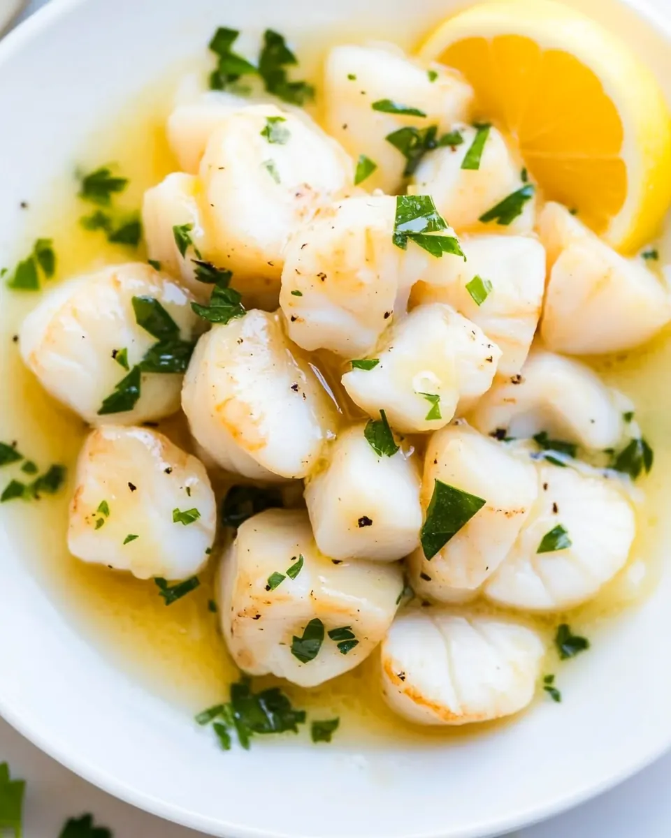 Lemon Butter Sauteed Scallops