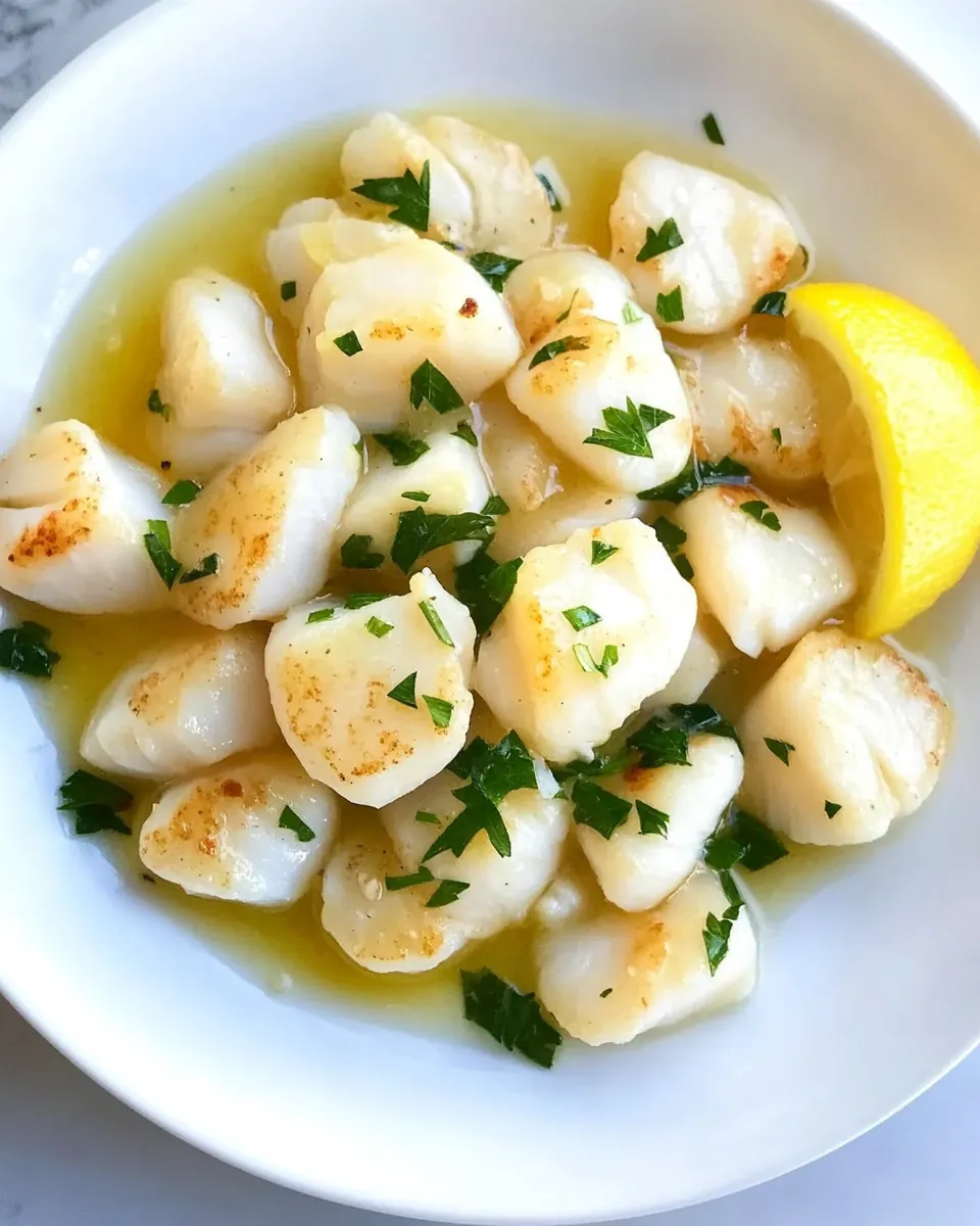 Lemon Butter Sauteed Scallops