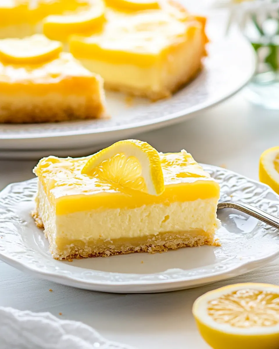 Lemon Cheesecake Bars