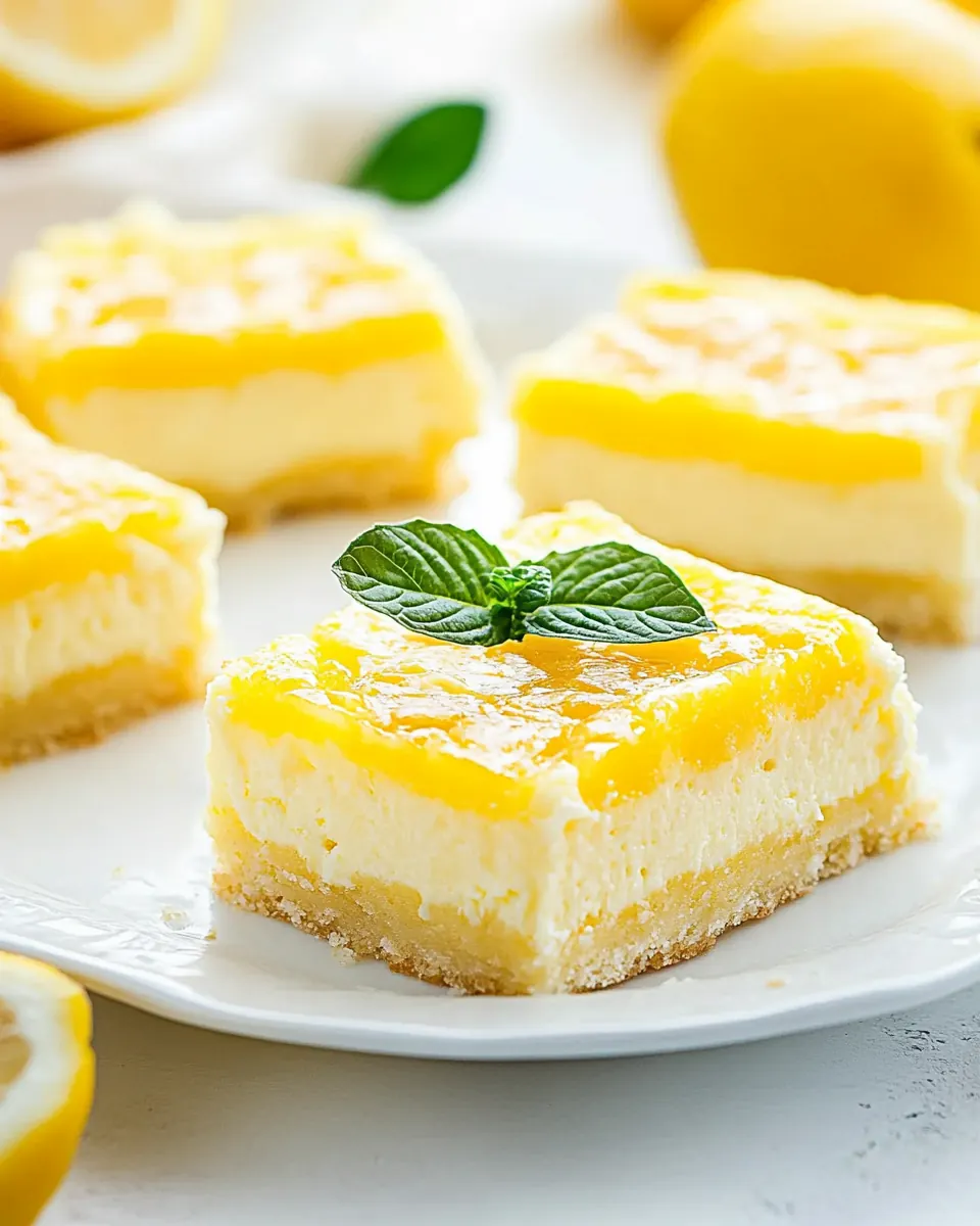 Lemon Cheesecake Bars