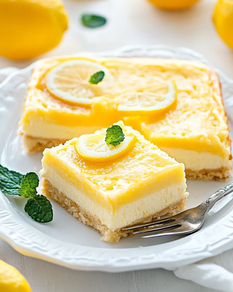 Lemon Cheesecake Bars