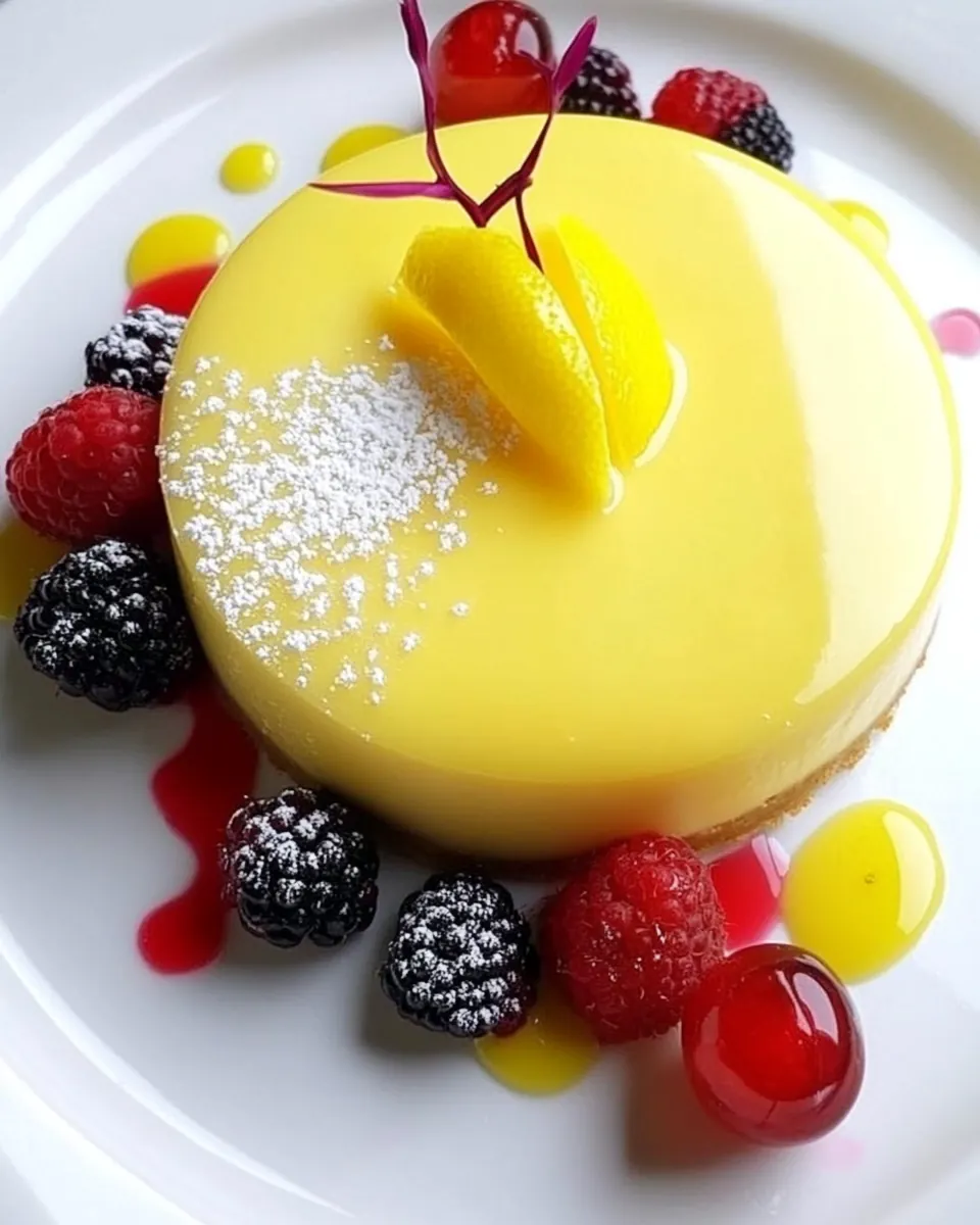Lemon Cheesecake with Fresh Berries