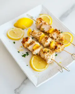Lemon Chicken Skewers