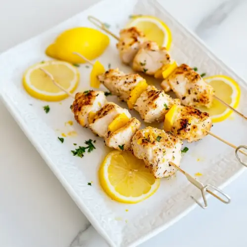 Lemon Chicken Skewers