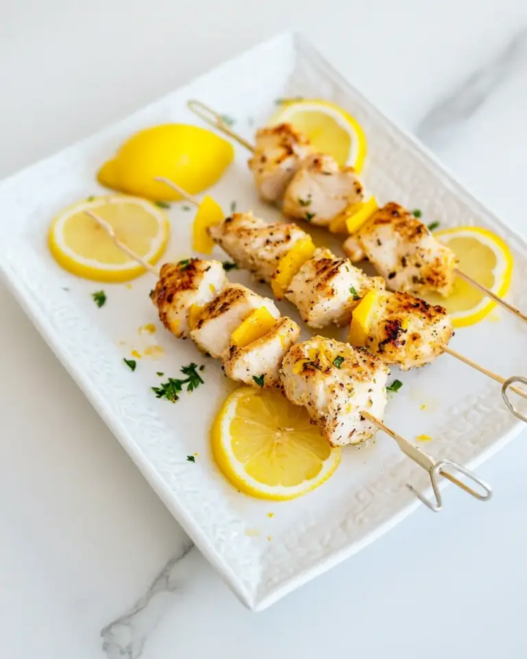 Lemon Chicken Skewers