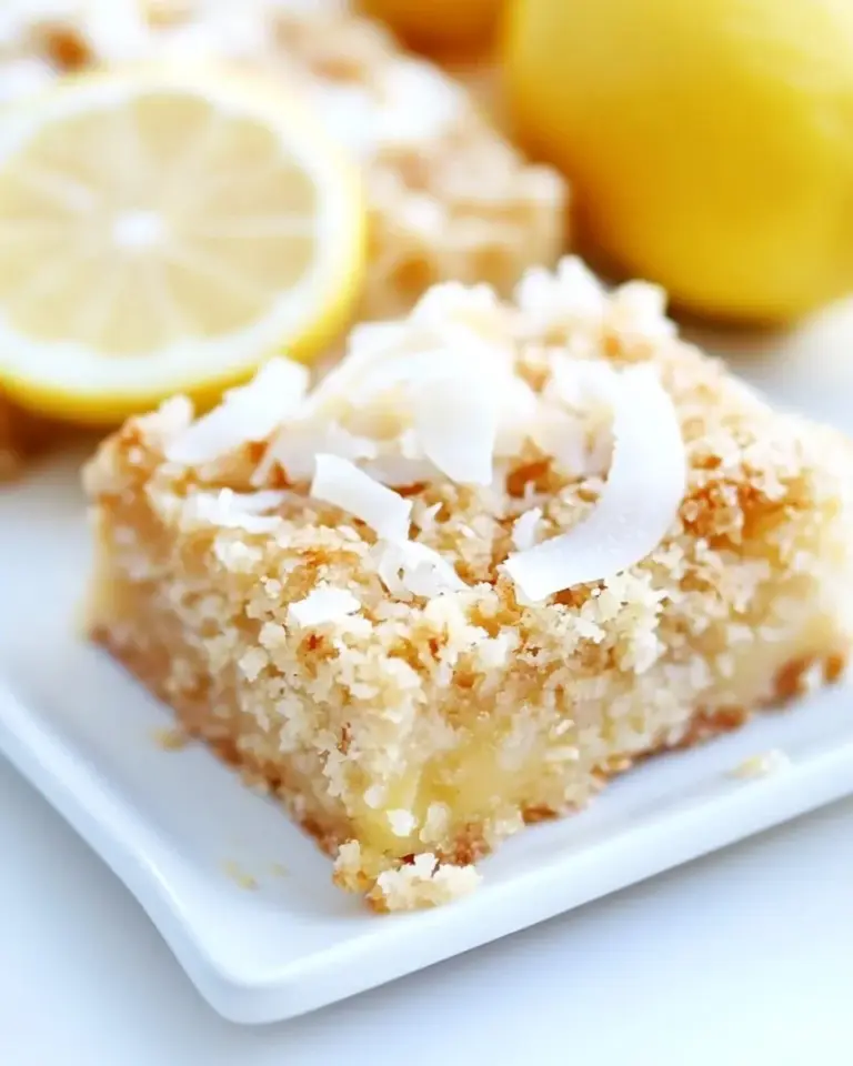 Lemon Coconut Crumb Bars