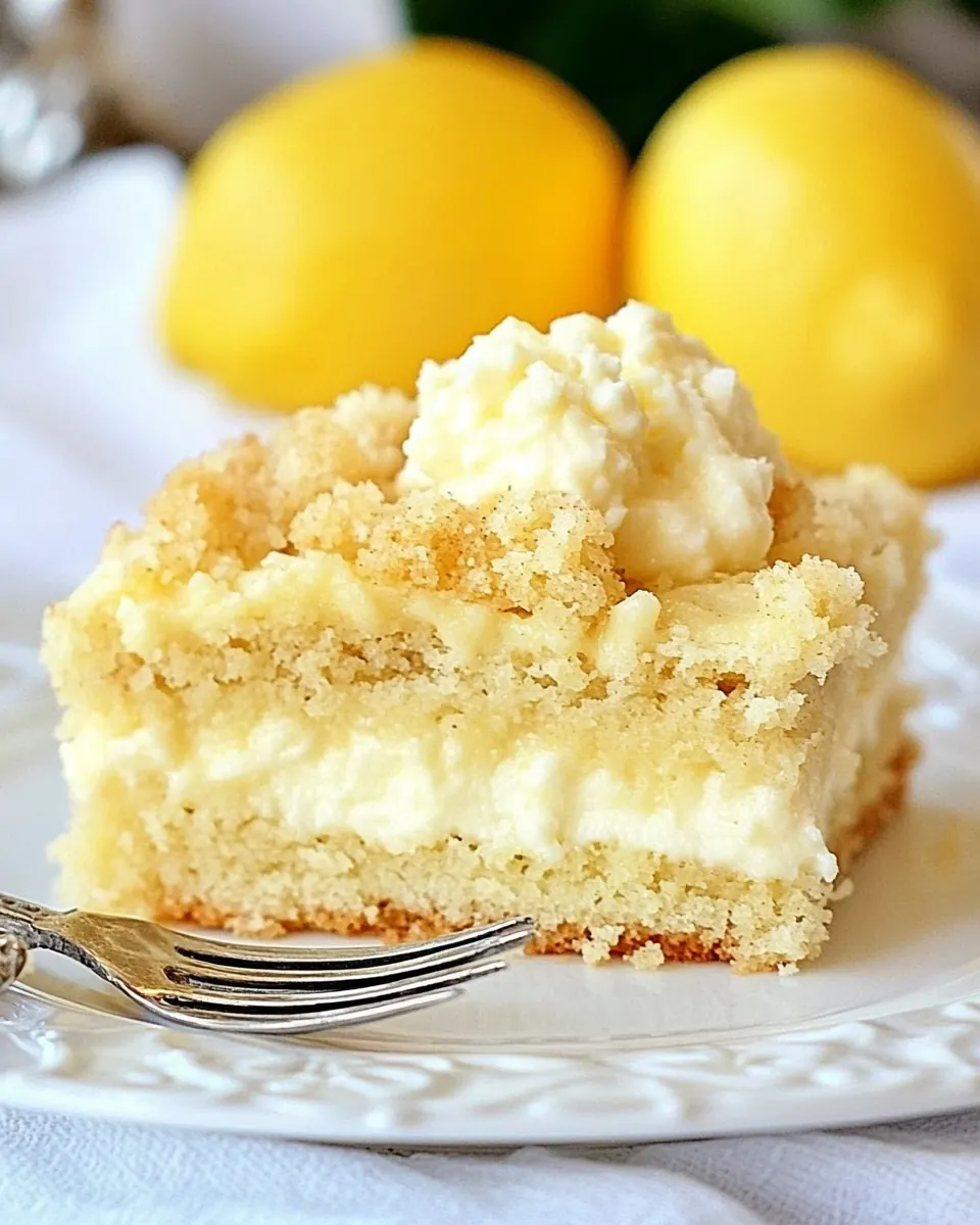 Lemon Cream Cheese Crumb Cake
