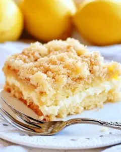 Lemon Cream Cheese Crumb Cake