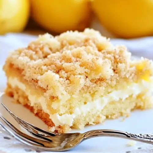 Lemon Cream Cheese Crumb Cake