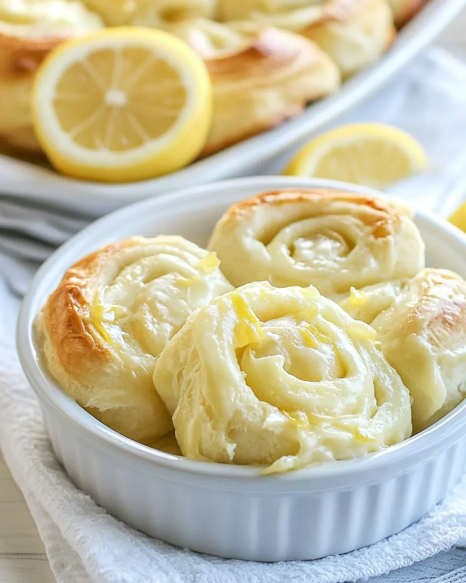 Lemon Cream Cheese Pinwheels