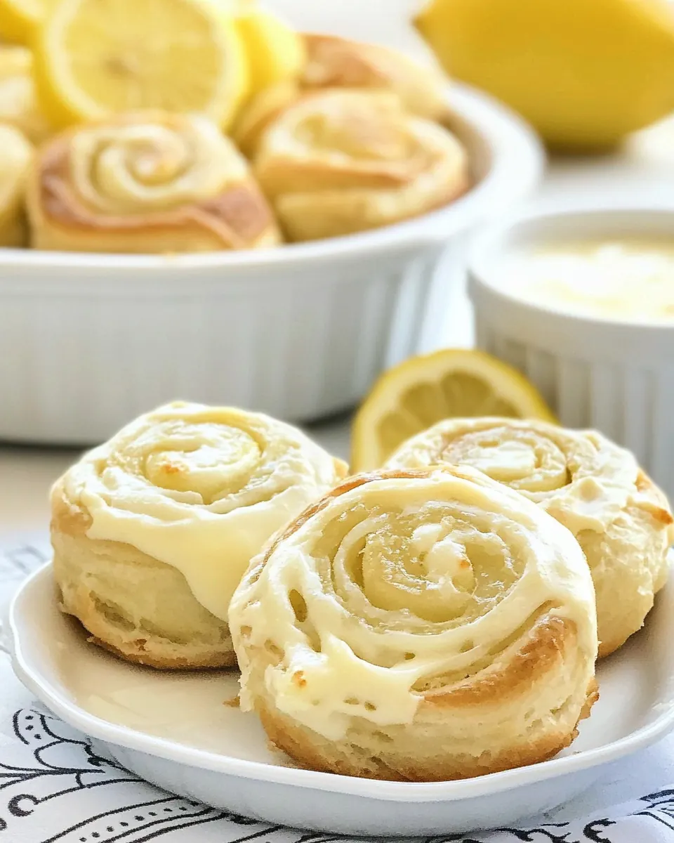 Lemon Cream Cheese Pinwheels